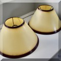 DL02. Pair signed of Jean Paul Lessard lampshades. 